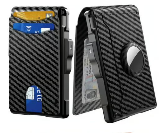 🔥Last Day Promotion 49% OFF--Men's Simple Bifold Wallet- with Pop Up Aluminum Case Money Clip Slim Leather Slots Credit Card Holder RFID Blocking Bifold Minimalist Wallet(🎁Perfect Gift)