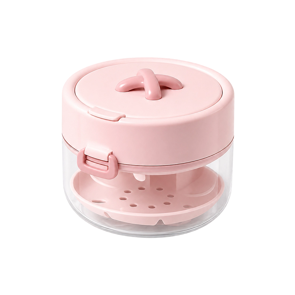 🦷 Portable Retainer Cleaning Case | Leak-Proof Travel Organizer with Mirror & Drain Tray