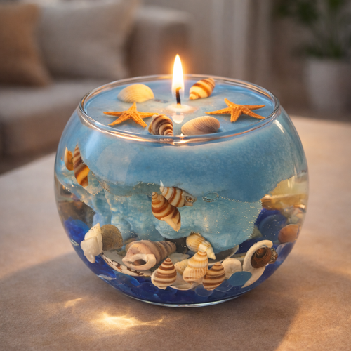 Ocean water candle