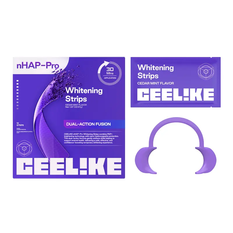 DRDENT Purple Teeth Whitening Strips - 7/21 Whitening Sessions - Safe for Enamel - Non Sensitive Teeth Whitening - Peroxide-Free