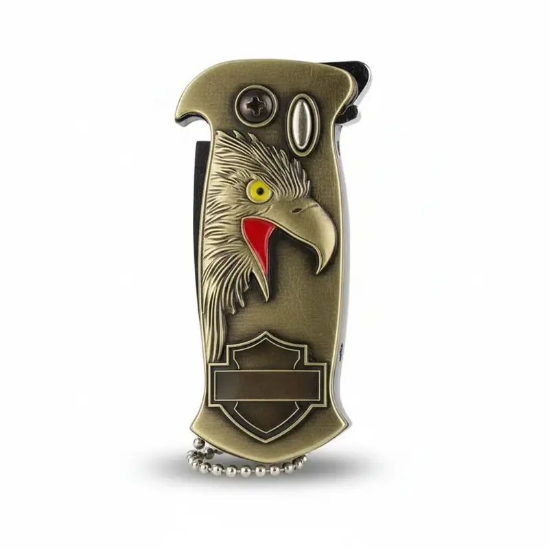 Permanent Match Infinity Lighter, Reusable Waterproof Flint Fire Starter with Keychain and Bottle Opener