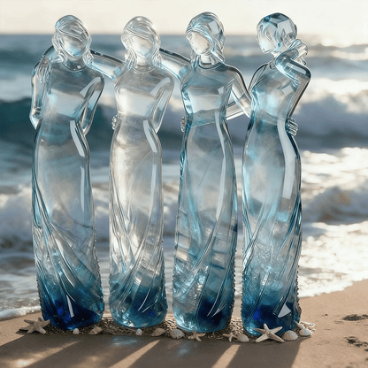 🔥Mother's Day Sale 49% Off🌊Sisters by My Side, Celebrates Friendships Three Sisters Sculpture