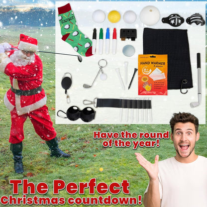🎅 Early Christmas Sale🎅2026 Christmas Countdown Advent Calendar For Golfers With Socks Pop Socket