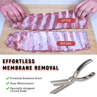 🔥Last Day 49% OFF - 🔪🍖Stainless Steel Rib Membrane Remover