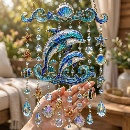 🐋 2D Ocean-Themed Wind Chime – Bring the Ocean Glow to Your Garden (📦Buy 2 Free Shipping)