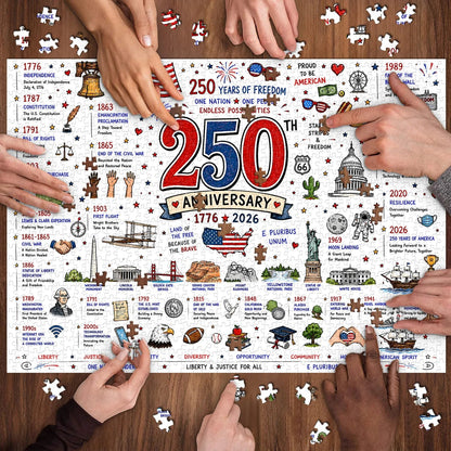 🧩 Patriotic America Jigsaw Puzzle 1000 Pieces🎁Buy 2 Free Shipping