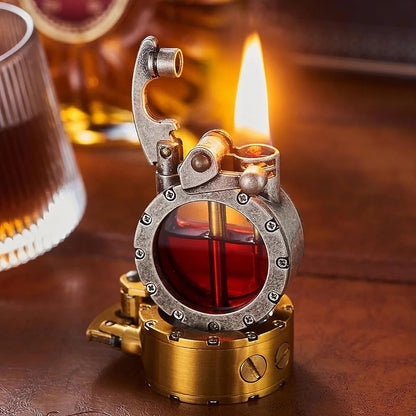 🌲Early Christmas Sale 49% OFF - 🎁Vintage Trench Transparent Kerosene Antique Steampunk Lighter