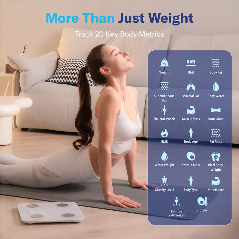 💡⚖️ Smart Glow Body Scale | Monitor Your Progress Every Day