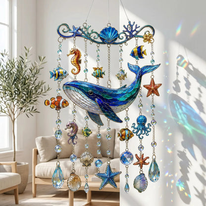 🐋 2D Ocean-Themed Wind Chime – Bring the Ocean Glow to Your Garden (📦Buy 2 Free Shipping)