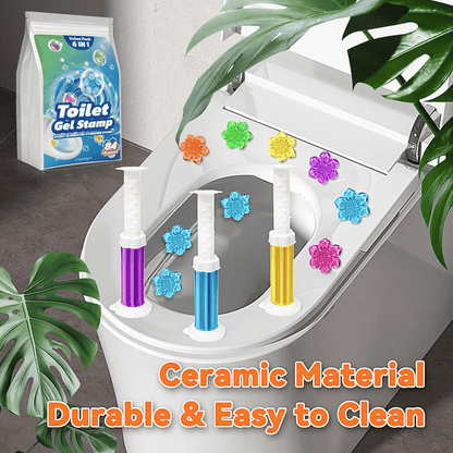 84 Flowers Toilet Bowl Cleaner Gel - 6-in-1 protection, toilet like a sea of flowers