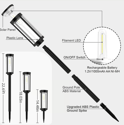 🔥Hot Sale 49% OFF✨Solar Pathway Lights Outdoor