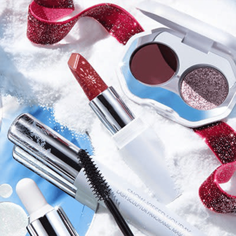 🎁Buy One Get One Free🎁Snow-kissed Holiday Sparkly Peaks Lipstick