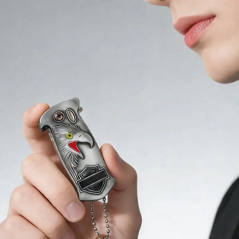 Permanent Match Infinity Lighter, Reusable Waterproof Flint Fire Starter with Keychain and Bottle Opener