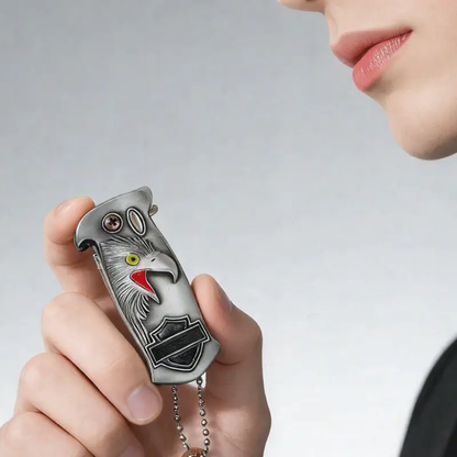 Permanent Match Infinity Lighter, Reusable Waterproof Flint Fire Starter with Keychain and Bottle Opener