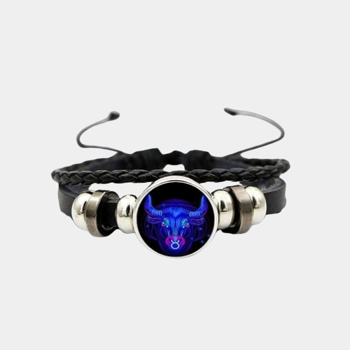 🔥Zodiac Sign Braided Leather Bracelet