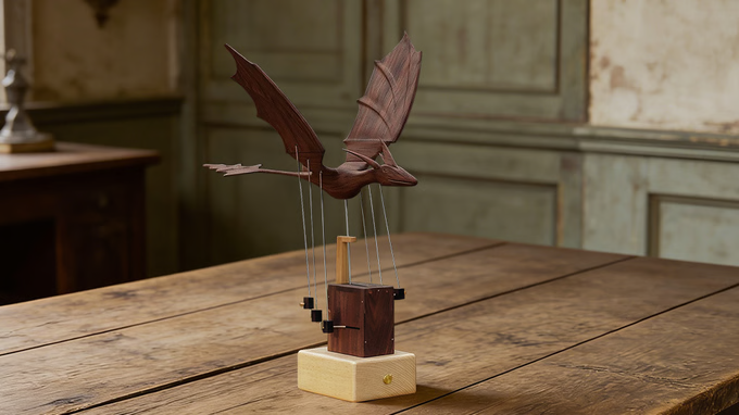 Handcrafted Wooden Dragon-Crafted to Stay, Not to Conquer