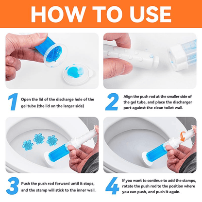 84 Flowers Toilet Bowl Cleaner Gel - 6-in-1 protection, toilet like a sea of flowers