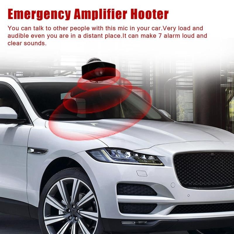 ⚡Hot Sales 49% OFF🔥 7-Tone Car Warning Siren | PA Speaker & Horn System!