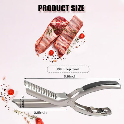 🔥Last Day 49% OFF - 🔪🍖Stainless Steel Rib Membrane Remover