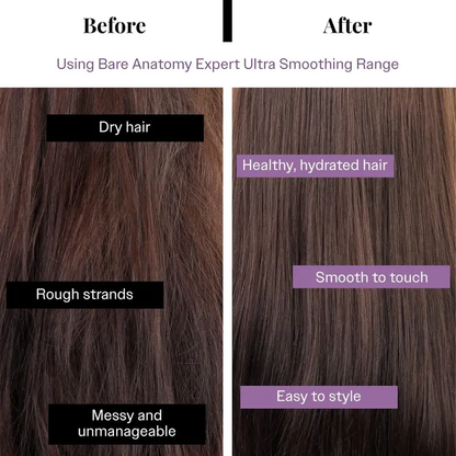 Ultra Smoothing Hair Serum – Reduce Frizz & Deep Hydration | Niacinamide + Carbohydrate Complex for Silky, Smooth Hair | Vegan, SLS & Paraben-Free