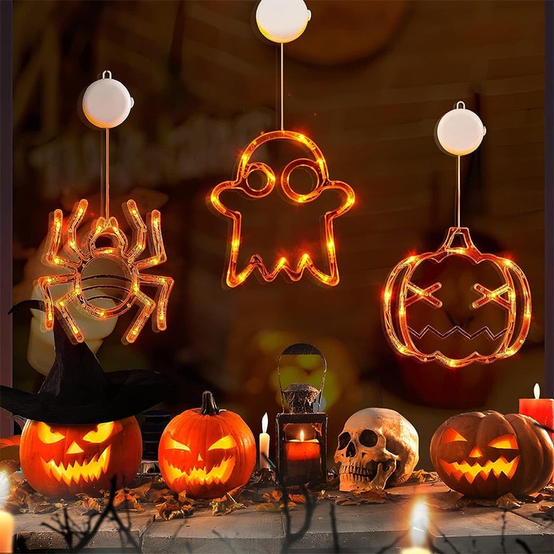 🎃Halloween Pre Sale 49% 0FF -Illuminate the Horror: Halloween Window Hanging LED Lights