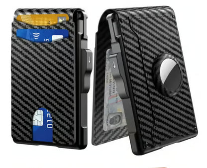 🔥Last Day Promotion 49% OFF--Men's Simple Bifold Wallet- with Pop Up Aluminum Case Money Clip Slim Leather Slots Credit Card Holder RFID Blocking Bifold Minimalist Wallet(🎁Perfect Gift)