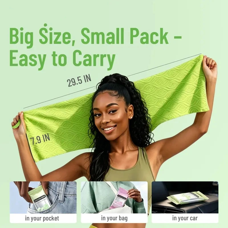 🧊Reusable Instant Cooling Towels + Menthol Wipes | Beat the Summer Heat in Seconds!