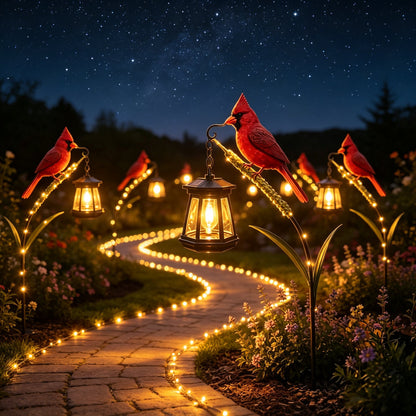 🐦 3D Cardinal Solar Light—A Beautiful Garden Light That Feels Full of Life