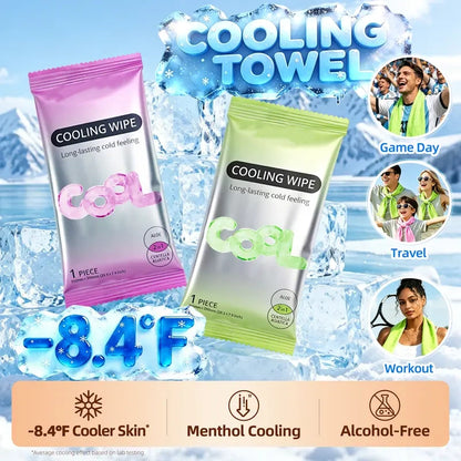 🧊Reusable Instant Cooling Towels + Menthol Wipes | Beat the Summer Heat in Seconds!