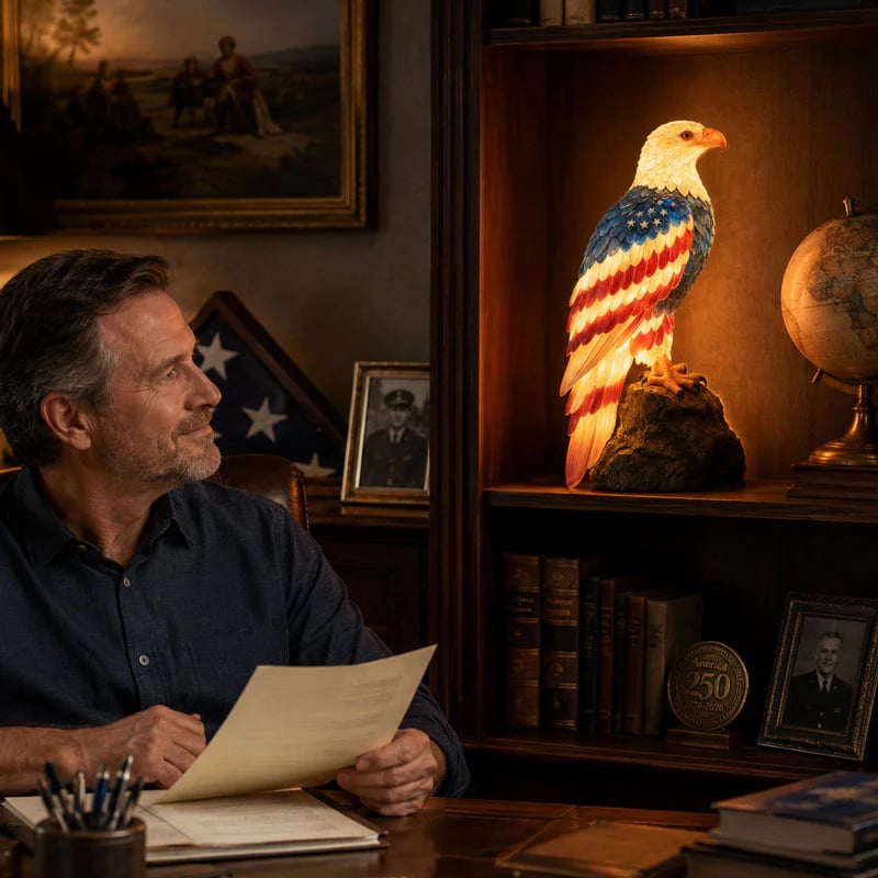 🦅🇺🇸 250th Anniversary Patriotic Bald Eagle Lamp