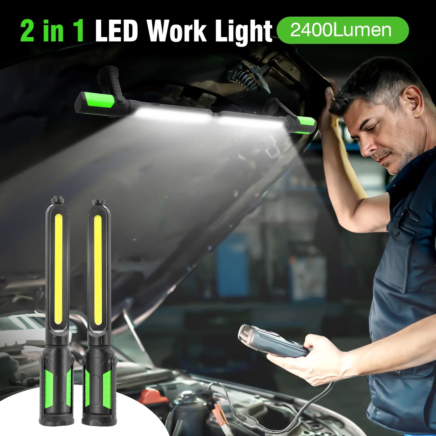 👨‍🔧 2026 NEW LED Work Light Bar – The Perfect Gift for Dad's Garage 🚗🔦