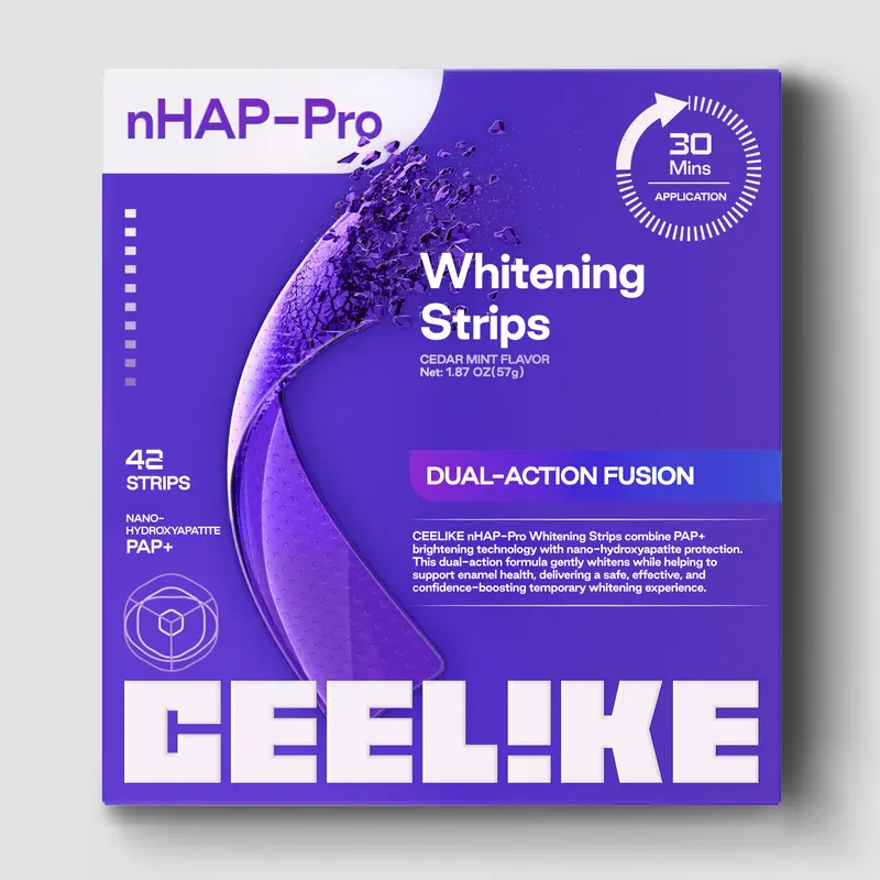 DRDENT Purple Teeth Whitening Strips - 7/21 Whitening Sessions - Safe for Enamel - Non Sensitive Teeth Whitening - Peroxide-Free