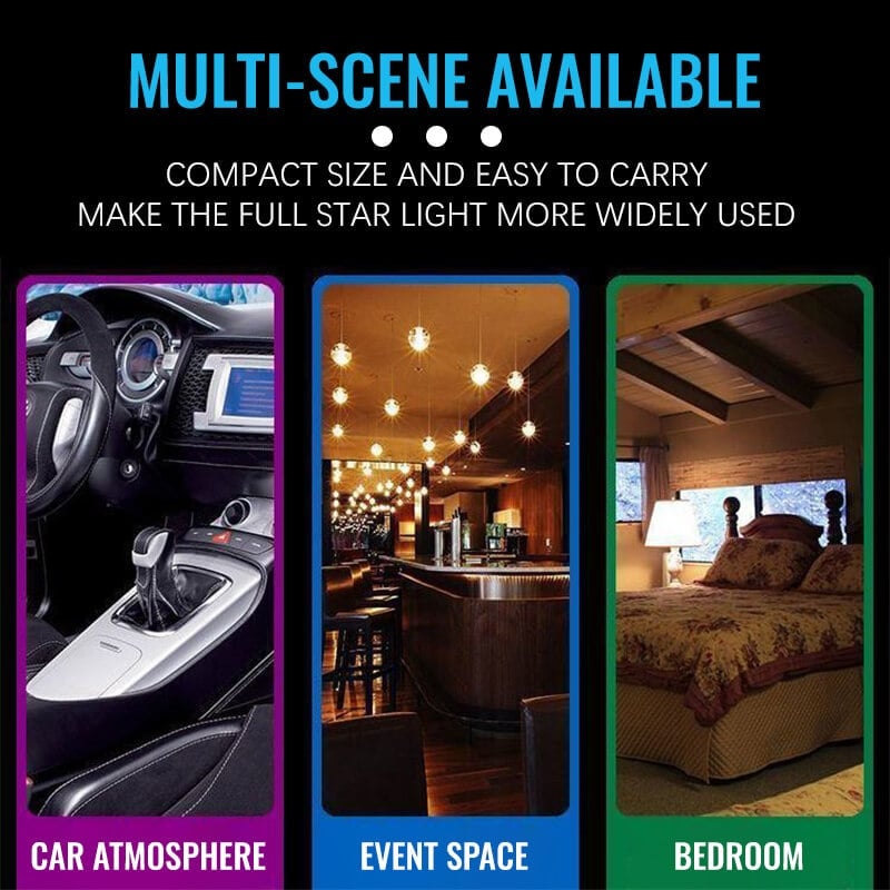 🔥Last Day 50% OFF🔥USB LIGHT CAR STAR PROJECTOR✨✨