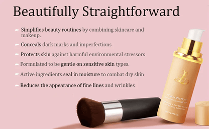 🔥Last Day Sale 49% OFF🎁 Nature - Inspired Foundation 4 in 1 - Medium Spectrum