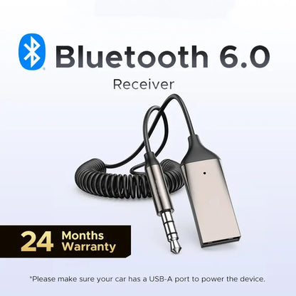 🏆2026 HOT SALE🏆50K+ SOLD-Aux to Bluetooth 6.0 Adapter Wireless Receiver
