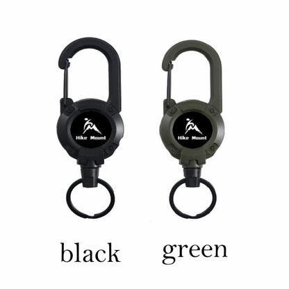 💝Best Gifts For Your Dad - 3 In 1 new multifunctional Retractable Pull Reel Carabiner Keychain