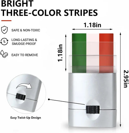 ⚽ Mexico Flag Face Paint Stick for Game Day & Celebrations
