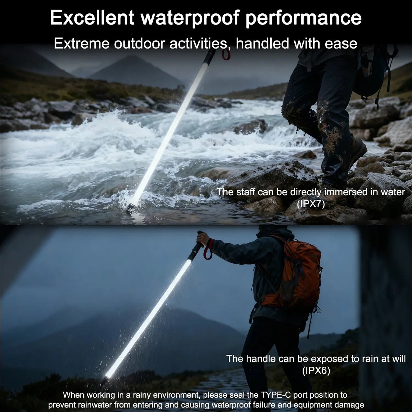 ⚡Hot Sales 49% OFF🔥Laser Saber Style Trekking Poles