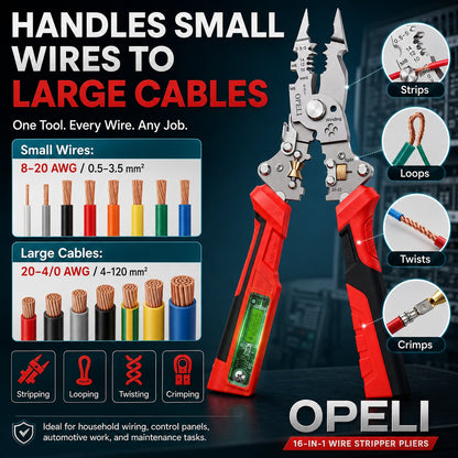 ⚡ 16-in-1 Electrical Pliers with Voltage Tester