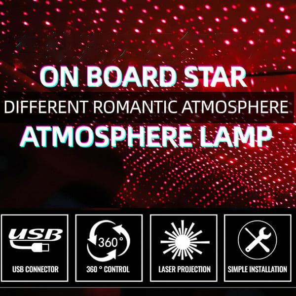 🔥Last Day 50% OFF🔥USB LIGHT CAR STAR PROJECTOR✨✨