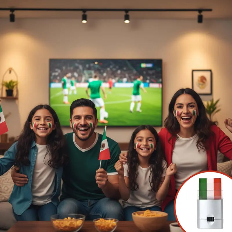 ⚽ Mexico Flag Face Paint Stick for Game Day & Celebrations