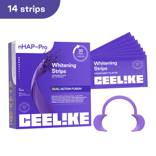DRDENT Purple Teeth Whitening Strips - 7/21 Whitening Sessions - Safe for Enamel - Non Sensitive Teeth Whitening - Peroxide-Free