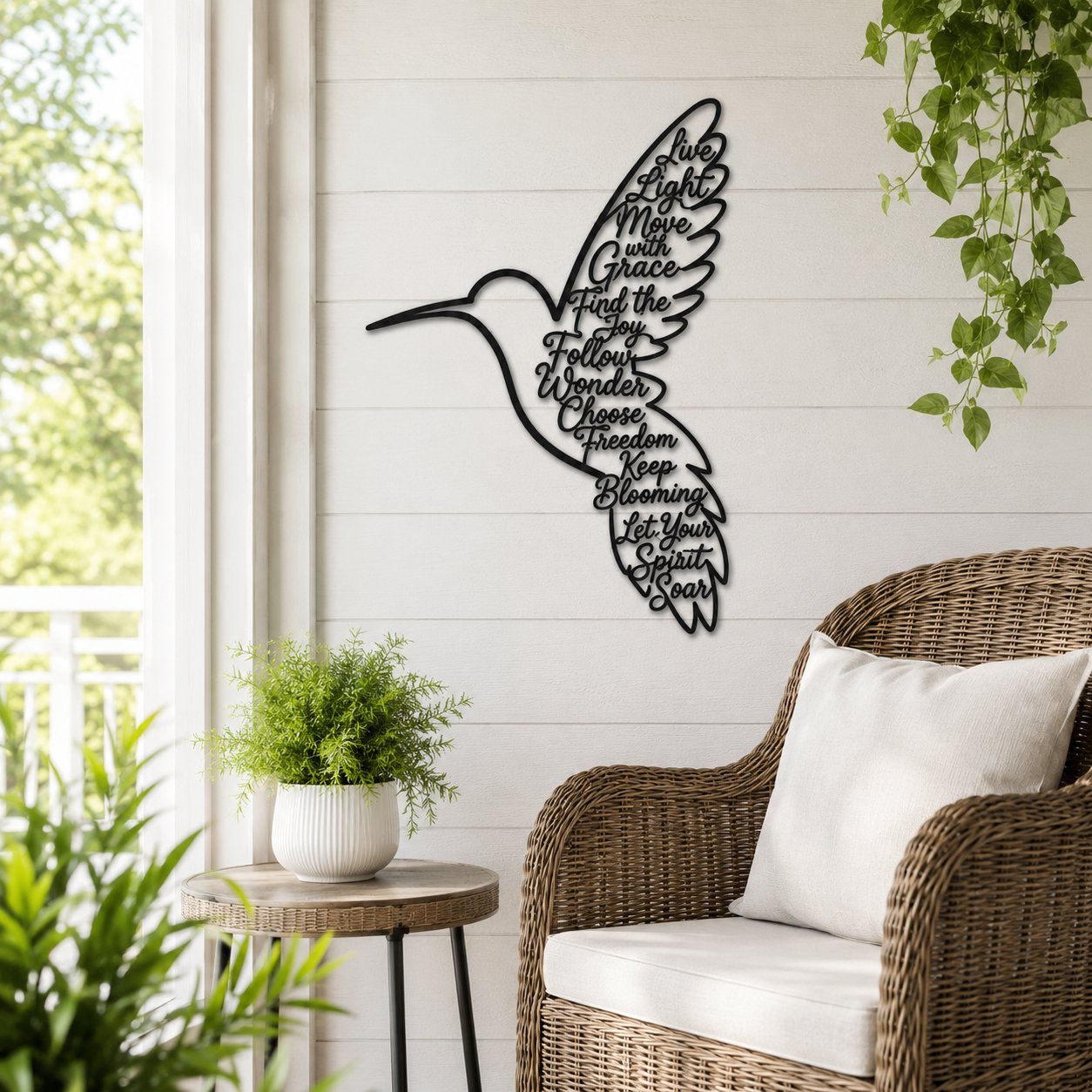 🐦2026 Keep Blooming Hummingbird Wall Art