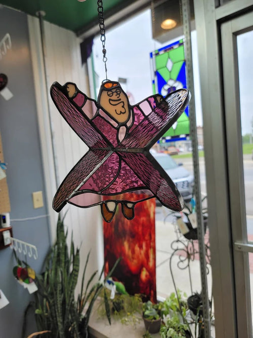 Handmade Stained Glass Peter Spinner 🌀🎨