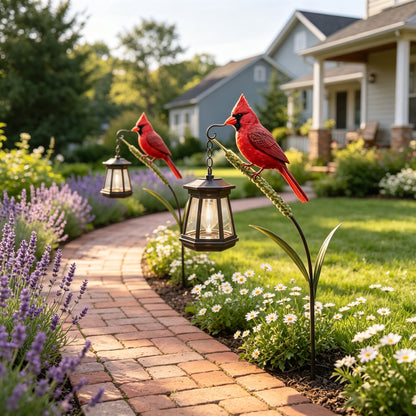 🐦 3D Cardinal Solar Light—A Beautiful Garden Light That Feels Full of Life