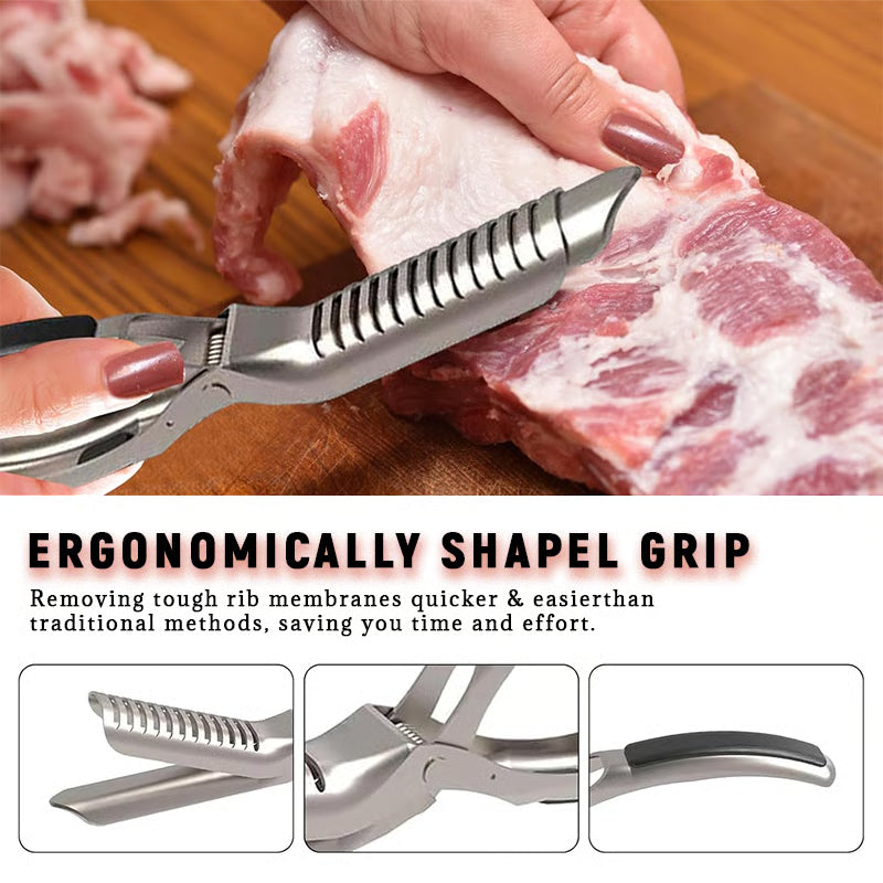 🔥Last Day 49% OFF - 🔪🍖Stainless Steel Rib Membrane Remover
