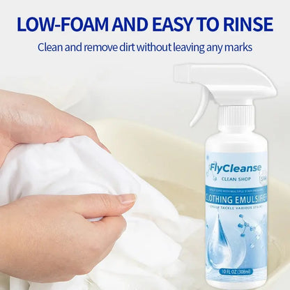 FlyCleanse Clothing emulsifier,Non-Ionic Laundry Pre-Treatment for Vintage Clothes & Thrift Finds - Restores Faded Colors, No Damage, sanitizer, fabric conditioner, Spot Stain Eliminator Household, laundry detergent