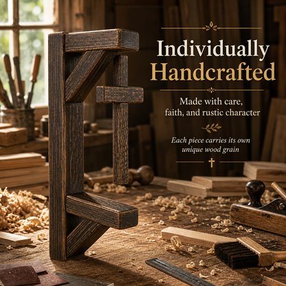 ✝️ Handmade Rural Christian Cross Wall Decoration