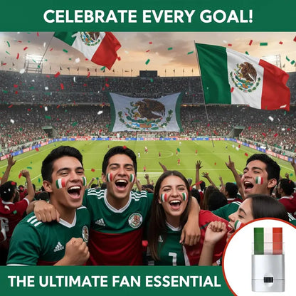 ⚽ Mexico Flag Face Paint Stick for Game Day & Celebrations