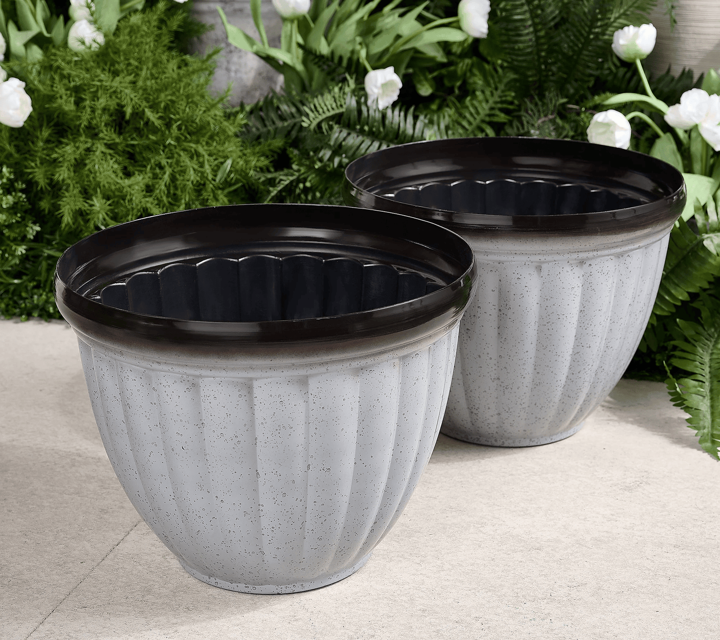 🔥Last Day 49% Off-Jennings Large Ribbed Planter Pots Mother's Day🎁 Perfect Gift